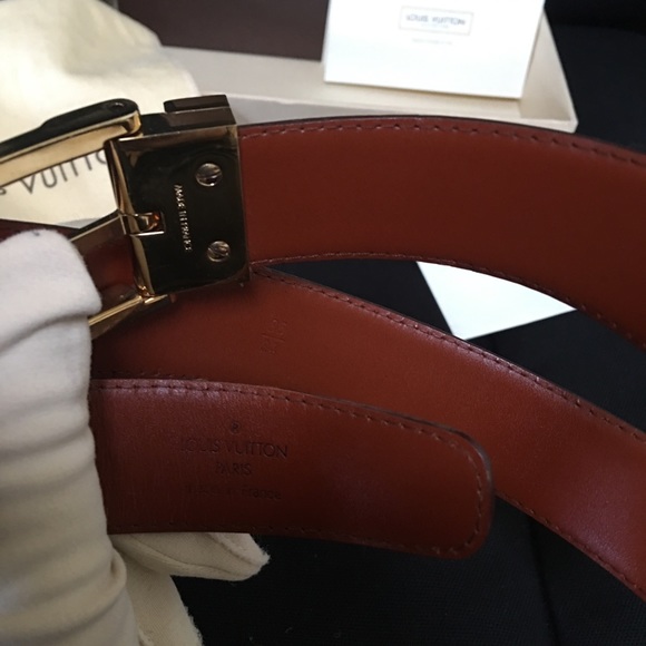 Authentic LV Brown Epi Belt, preowned - Picture 5 of 8